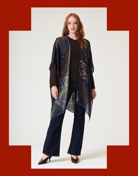 One Hundred Stars Parsley Seed Wool Shawl, , large