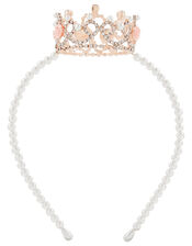 Pearly Tiara Headband, , large