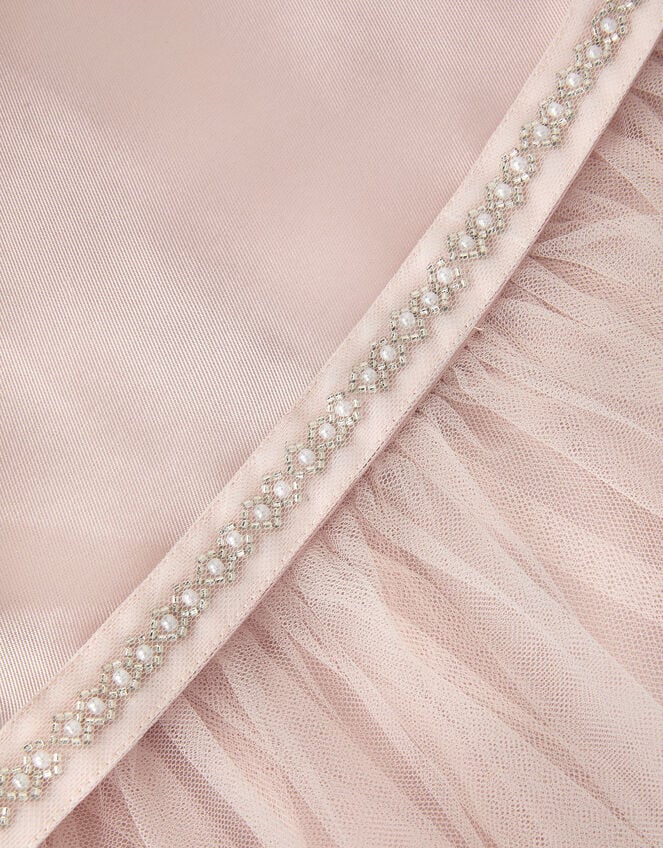 Olene Floral Embroidered Tulle Dress, Pink (PALE PINK), large