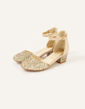 Mix Glitter Two-Part Heels , Gold (GOLD), large