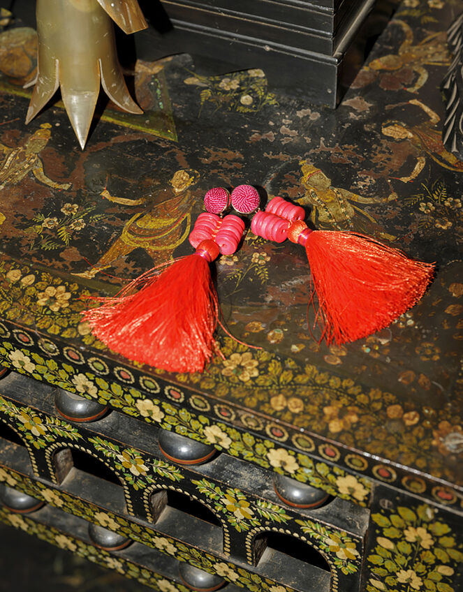 Statement Tassel Earrings, , large