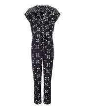 East Nimbus Print Jumpsuit, Black (BLACK), large