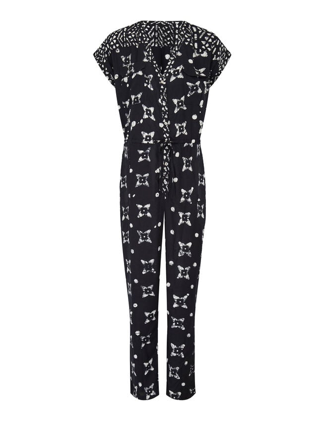 East Nimbus Print Jumpsuit, Black (BLACK), large