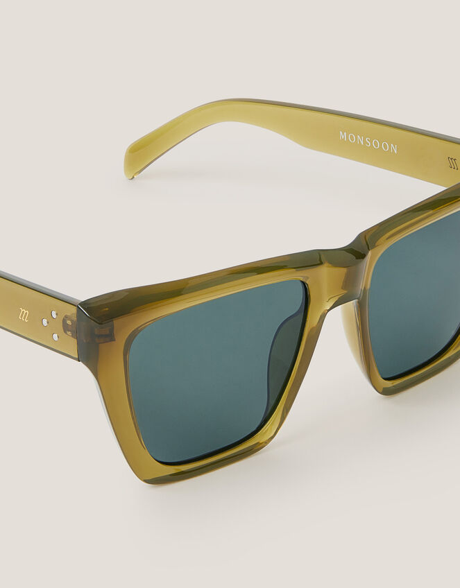 Flat Top Square Sunglasses, , large