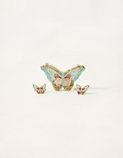 Papillon Butterfly Bag and Hair Clip Set, , large