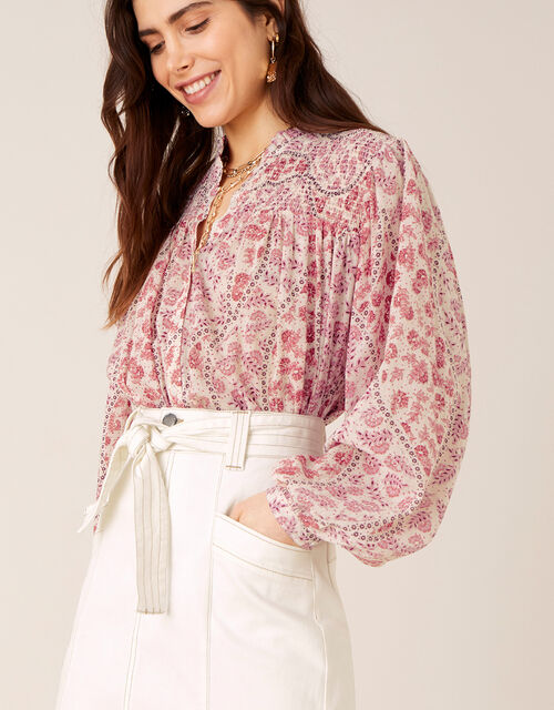 Belted Denim Skirt In Organic Cotton Natural Skirts Monsoon Global