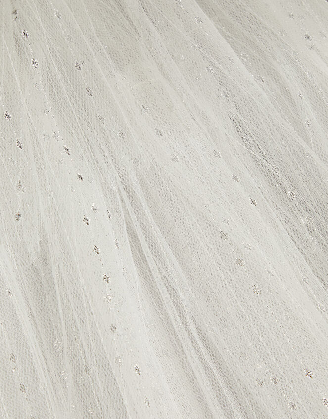 Jupiter Strappy Sparkle Tulle Dress, Silver (SILVER), large