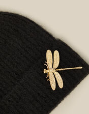 Becky Brooch Beanie Hat, , large