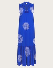 Meena Embroidered Dress, Blue (COBALT), large