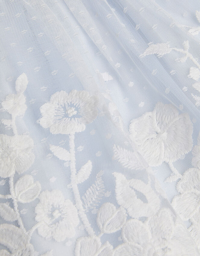 Baby Abigail Embroidered Party Dress, Blue (BLUE), large