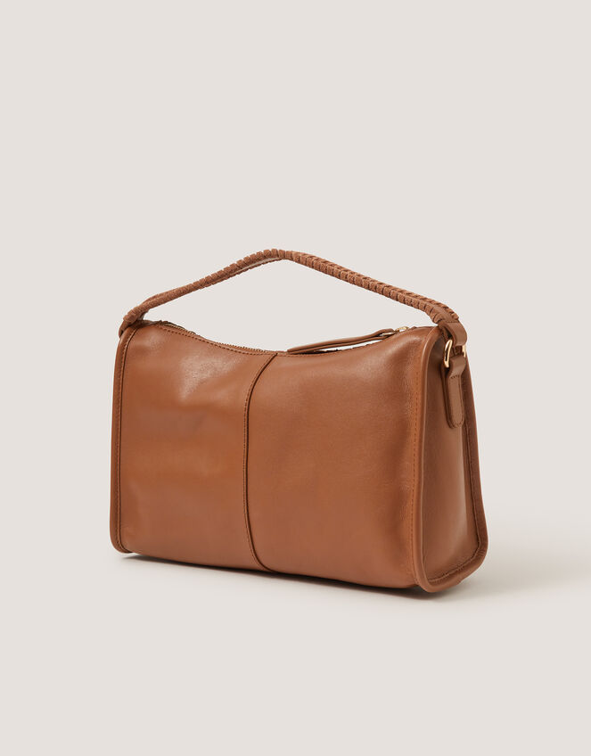 Bertie Woven Leather Bag, , large