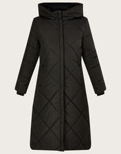 Polly Padded Coat in Recycled Polyester, Black (BLACK), large