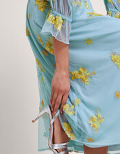 Martha Embellished Tea Dress, Blue (BLUE), large