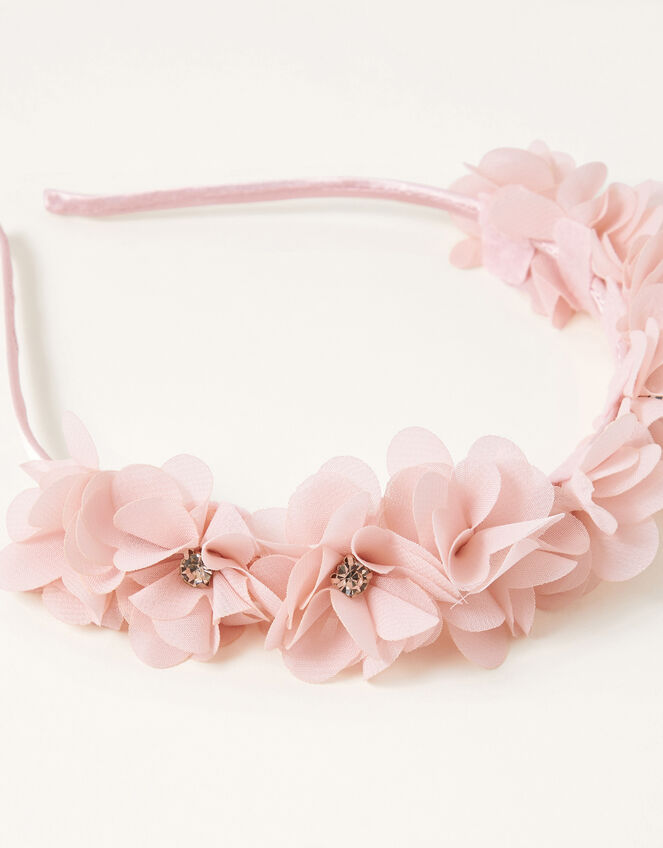 Pom-Pom Flower Headband, , large