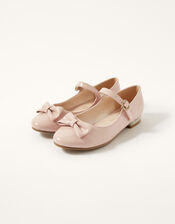 Patent Diamante Mini Heels, Pink (PINK), large