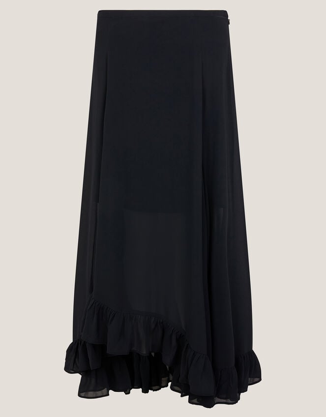 Elsie Frill Maxi Skirt, Black (BLACK), large