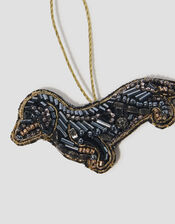 Embellished Sausage Dog Christmas Tree Decoration, , large
