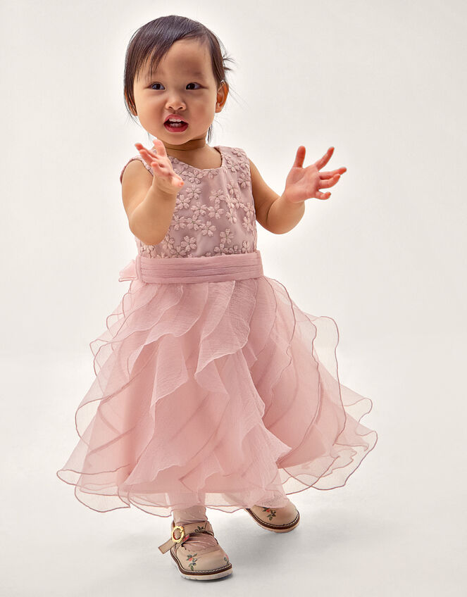 Baby Daisy Ruffle Party Dress, Pink (PINK), large