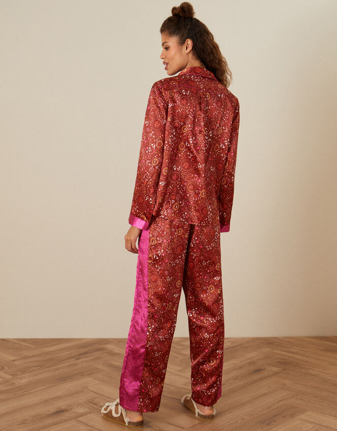 Star Print Full-Length Pyjama Set, Red (RED), large