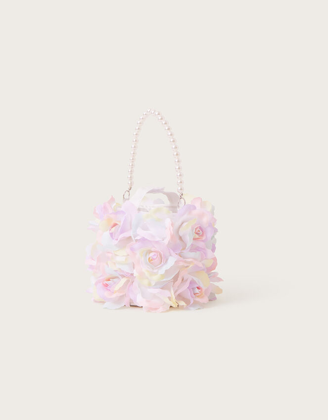 Tie Dye Bloom Flower Basket Bag, , large