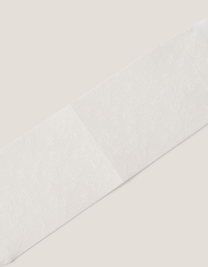 Baby Butterfly Lace Tights, White (WHITE), large