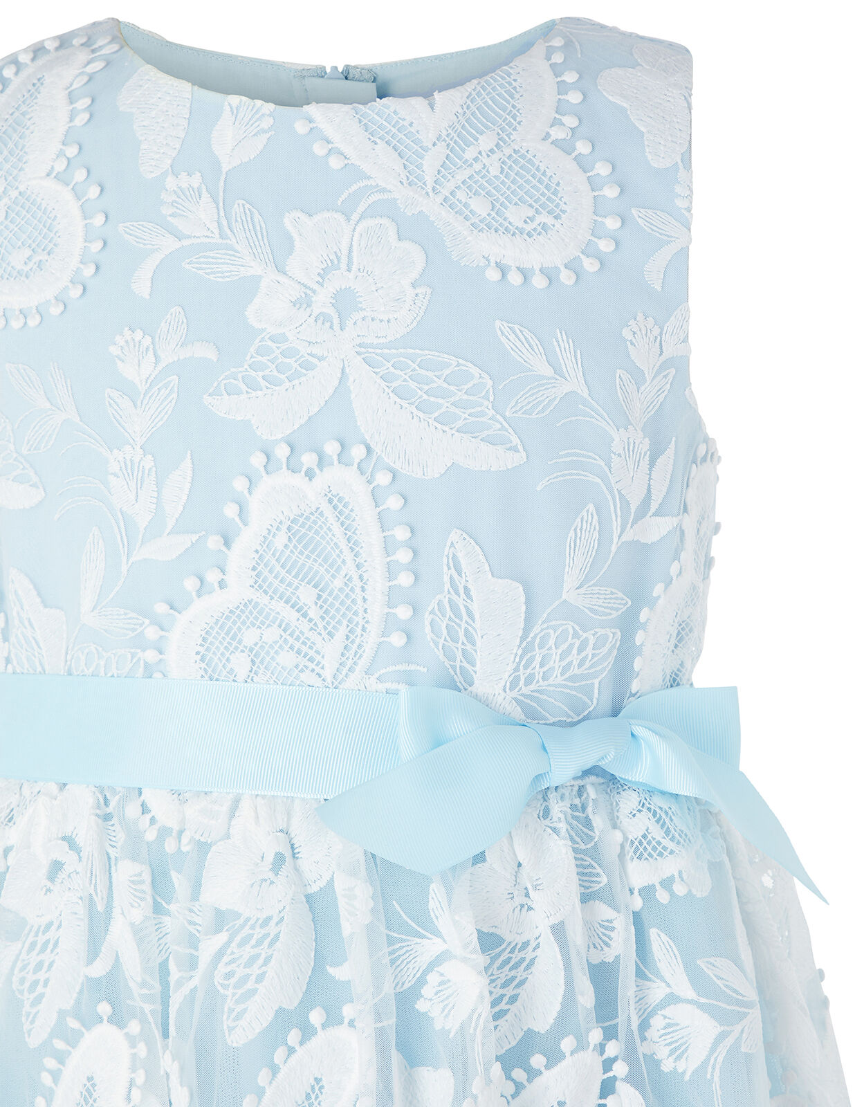 Sophia Embroidered Butterfly Dress Blue Girls Dresses Monsoon
