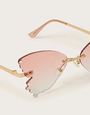 Diamante Ombr&eacute; Butterfly Sunglasses, , large