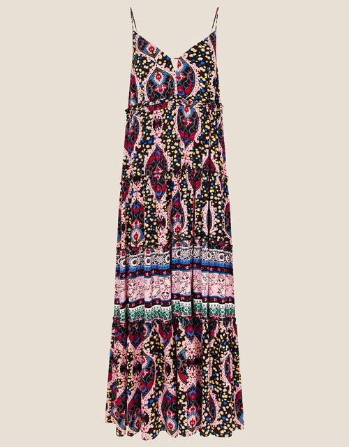 Strappy Print Maxi Dress in LENZING™ ECOVERO™, Multi (MULTI), large