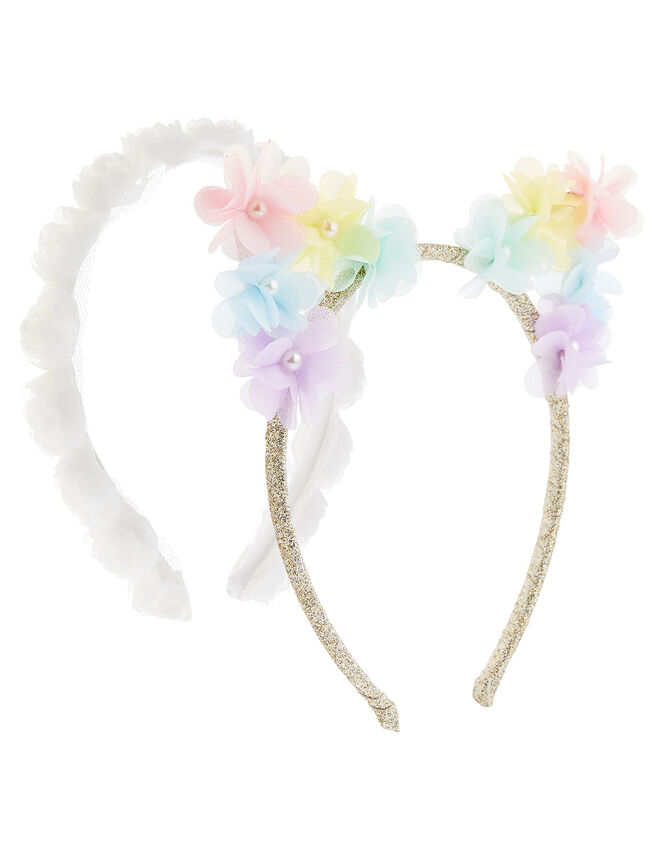 3D Flower Headband Set, , large
