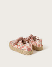Floral Print Espadrille Trainers, Multi (MULTI), large