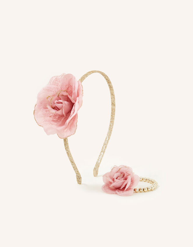 Glitzy Flower Accessories Set, , large
