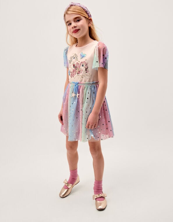 Monsoon x My Little Pony Disco Dress, Pink (PINK), large