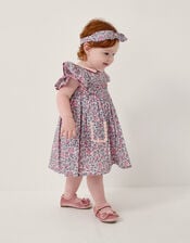 Baby Savannah Floral Dress & Headband Set, Pink (PINK), large