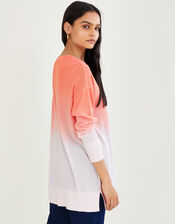 Dip Dye Jumper with Sustainable Viscose, Orange (CORAL), large