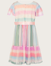 Pippa Stripe Tulle Dress, Multi (MULTI), large