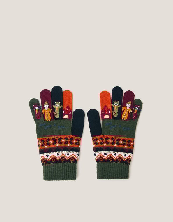 Dragon Novelty Gloves, Multi (MULTI), large