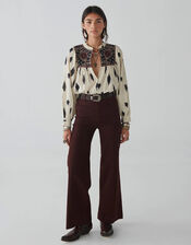 Maison Hotel Embroidered Blouse, Ivory (IVORY), large