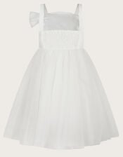 Betty Bow Dress, Ivory (IVORY), large