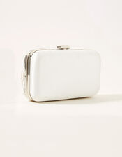 Raffia Embellished Bridal Clutch Bag, , large