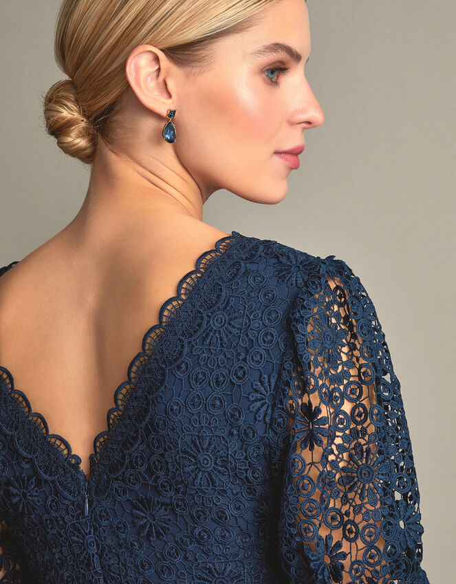 Lilibet Lace Maxi Dress, Blue (NAVY), large