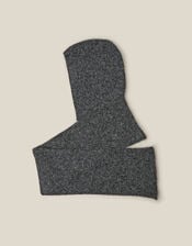 Tula Hooded Scarf, Grey (GREY), large