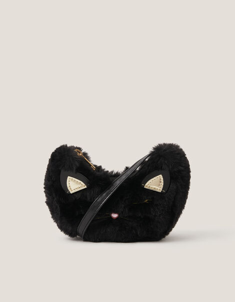Fluffy Cat Crossbody Bag, , large