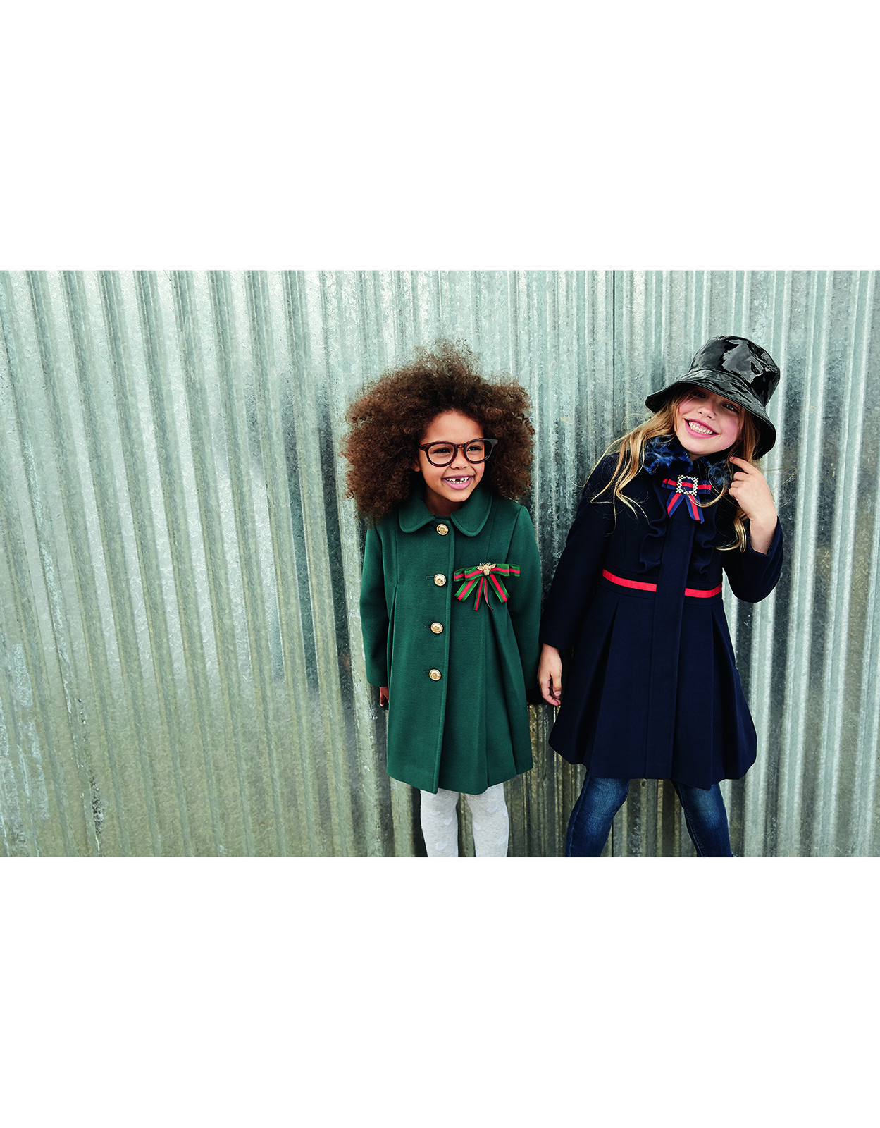 Monsoon navy sales girls coat