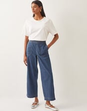 Harper Regular Wide Leg Jeans, Blue (DENIM BLUE), large