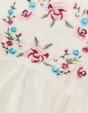 Baby Rose Handkerchief Dress, Ivory (IVORY), large