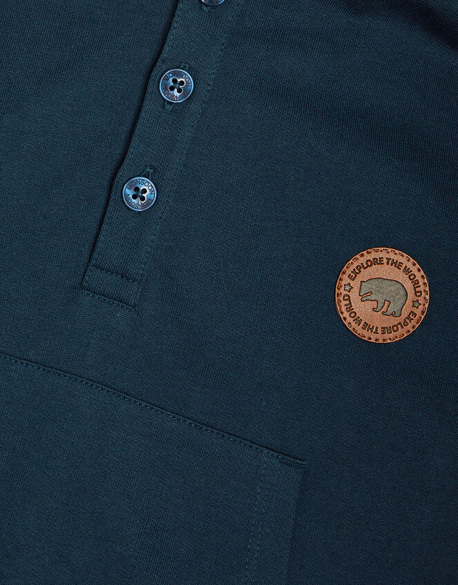 Hooded Shirt Jumper, Blue (NAVY), large