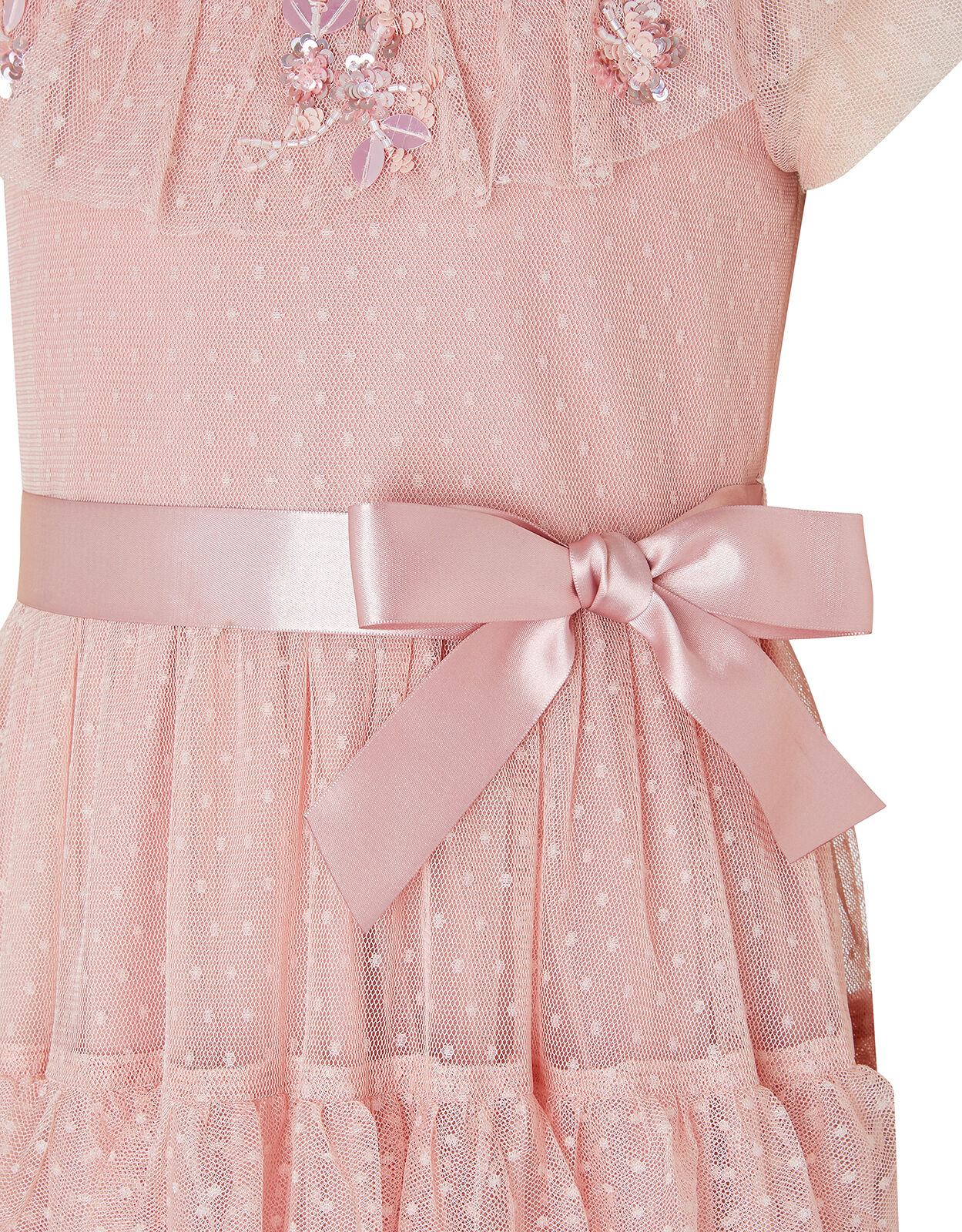 Isabella Pink Embellished Maxi Dress Pink Girls Dresses Monsoon Global