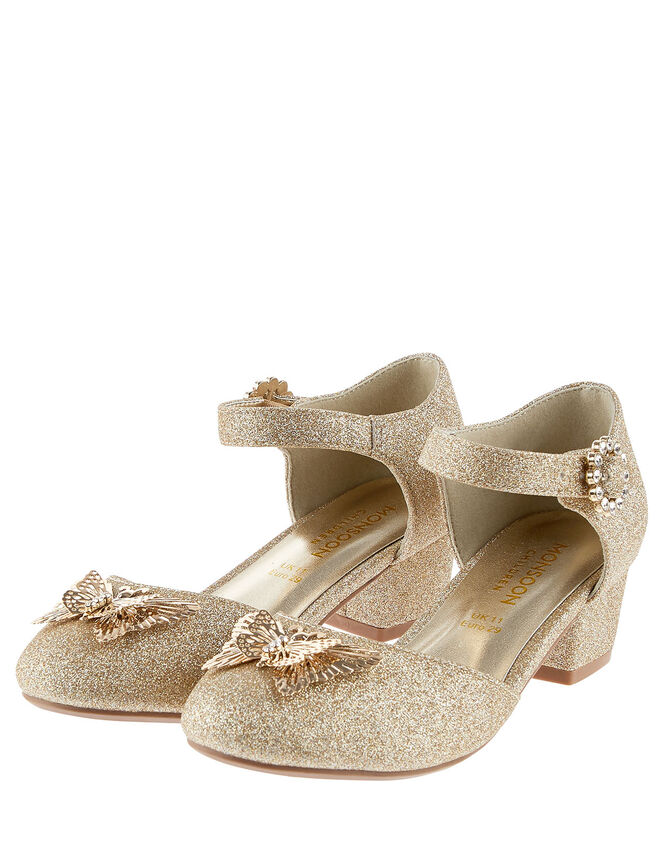 Butterfly Glitter Heels , Gold (GOLD), large
