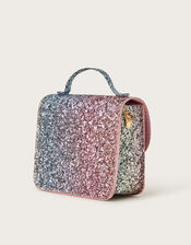Rainbow Glitter Mini Satchel Bag, , large