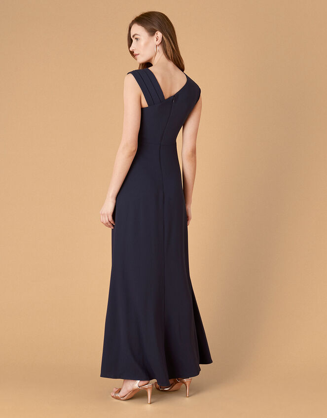 Maya Embellished Shoulder Maxi Dress, Blue (NAVY), large